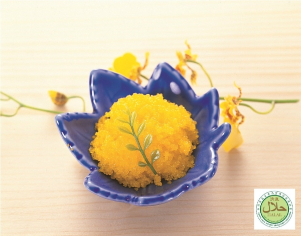 Seasoned Fish Roe Yellow / Halal Ebiko Yellow / Masago Yuzu Fish Roe Singapore Supplier, Distributor, Importer, Exporter | Arco Marketing Pte Ltd