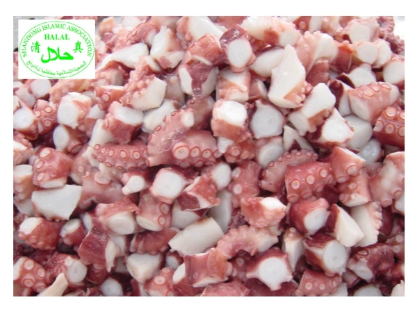 Tako Cut / Boiled Octopus Diced Cut (about 200pcs = 1kg/pkt) (Halal Certified)     Supplier, Distributor, Importer, Exporter | Arco Marketing Pte Ltd