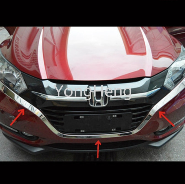 front bumper upper chrome Honda - HRV 2014 Accessories Johor Bahru JB Malaysia Supplier, Wholesaler | Yong Heng Autoparts & Styling Sdn Bhd