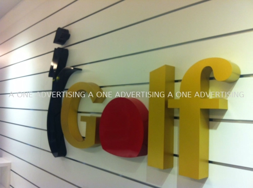 *JGOLF Publika Mall - Mont Kiara* Box Up Lettering