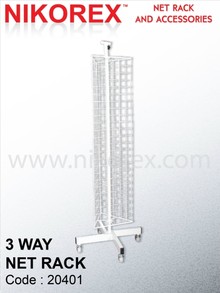 302001 - 3 Sided Triangle Net Rack 5'H NETTING RACKS Malaysia, Johor Bahru (JB), Kuala Lumpur (KL), Selangor, Melaka, Perak, Pahang, Singapore Supplier, Manufacturer, Supply, Supplies | Nikorex Display Products (M) Sdn Bhd