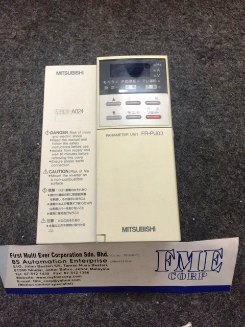 MITSUBISHI FREQROL-A024 FR-A024-0.4K FR-A024-0.75K FR-A024-1.5K MALAYSIA SINGAPORE BATAM INDONESIA