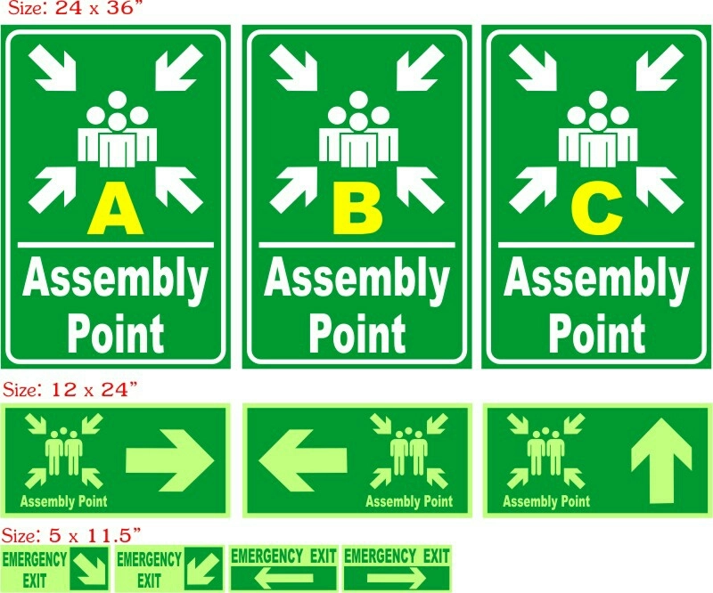 Assembly Point Signage With Nigh Glow Effect Johor Bahru (JB), Malaysia ...