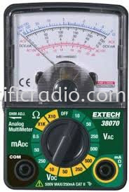 Extech 38070: Compact Analog MultiMeter EXTECH Analogue Multimeter Malaysia, Kuala Lumpur, KL, Singapore. Supplier, Suppliers, Supplies, Supply | Pacific Radio (M) Sdn Bhd