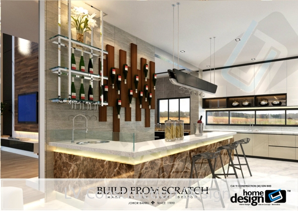  Dry Kitchen Kitchen 3D Design Johor Bahru (JB), Malaysia Design | LV Construction Design Sdn Bhd