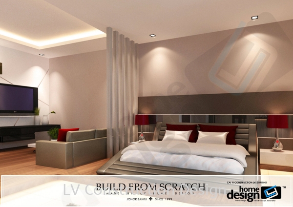  Master Bedroom Bedroom 3D Design Johor Bahru (JB), Malaysia Design | LV Construction Design Sdn Bhd