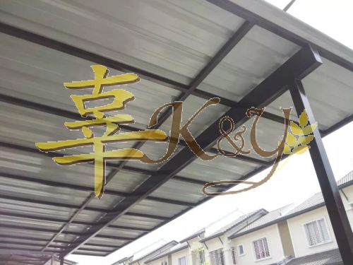 Mild Steel G28(0.35mm)Metal Deck Awning- Frame Ms 1x1(1.0)Hollow ,Bean Ms 2x4(1.6)Hollow ,Pillar Ms 3x3(1.6)Hollow 