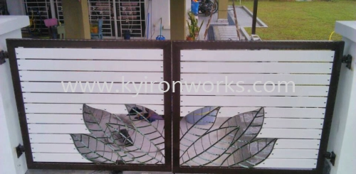 Wrought Iron Aluminium Main Gate (Folding/Swing)