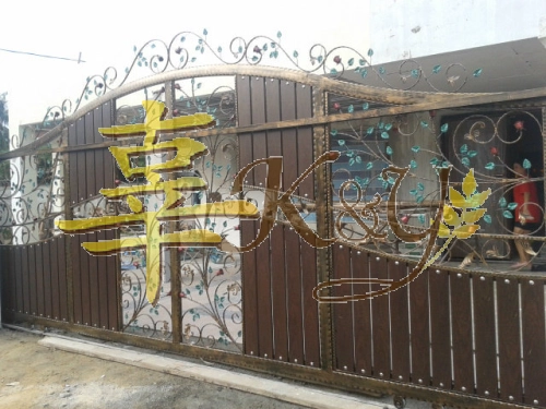 Wrought Iron Aluminium Main Gate (Folding/Swing)