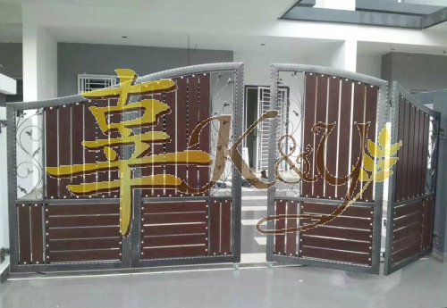 Wrought Iron Aluminium Main Gate (Folding/Swing)