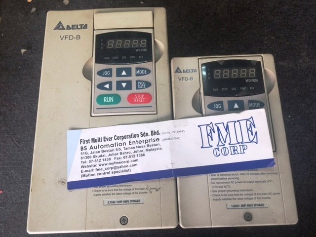 REPAIR DELTA VFD-B VFD037B43A VFD055B43A VFD075B43A MALAYSIA SINGAPORE INDONESIA