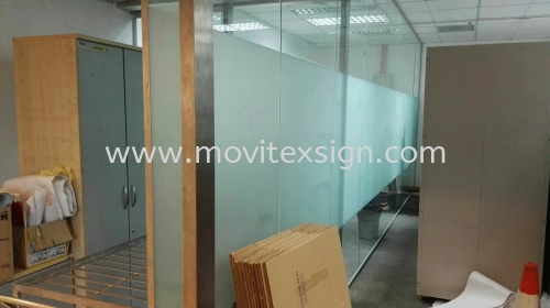 tinted sandblast film / frosted bigger film office glass divider floor plan 