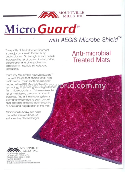 Micro Guard  (Anti-Bacteria Mat) Micro Guard  (Anti-Bacteria Mat) USA Dust Control Mat Malaysia, Johor Bahru (JB) Supplier, Supply, Supplies | ECO WORLD HYGIENE (M) SDN BHD