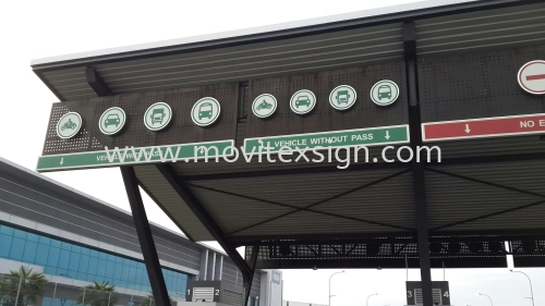 entrance  gate sign with symbol n indication signboard (click for more detail)
