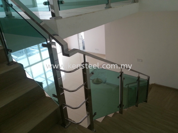 Glass staircase 57 Stainless Steel Glass Staircase Seri Kembangan, Selangor, Kuala Lumpur, KL, Malaysia. Supplier, Suppliers, Supplies, Supply | Kensteel