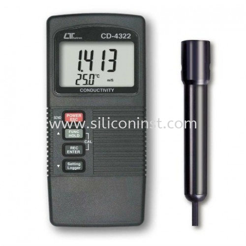 Lutron Conductivity Meter (ATC, two display) - CD-4322