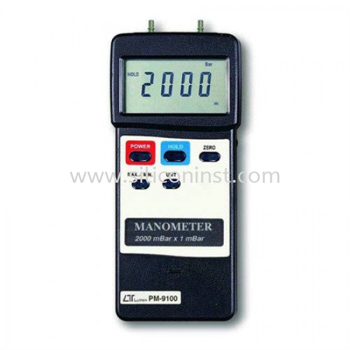 Lutron Manometer (2000 mbar, differential input) - PM-9100