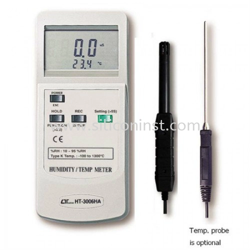 Lutron Humidity Temp. Meter (type k j Temp.) - HT-3006HA