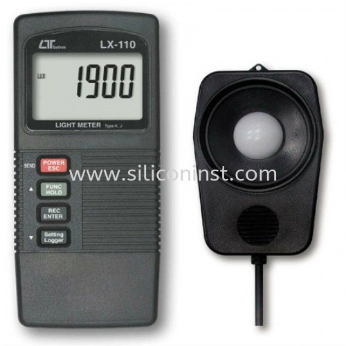 Lutron Light Meter (+Type K/J Temp.) - LX-110