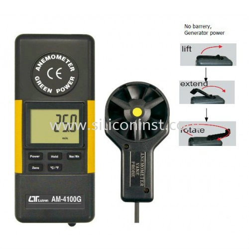 Lutron Anemometer (+type k temperature) - AM-4100G