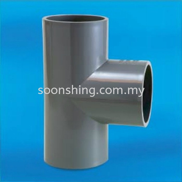 PVC Fittings Equal Tee (SWV)1 1/2" (40MM) PVC Pipes and Fittings Plumbing Johor Bahru (JB), Malaysia Supplier, Wholesaler, Exporter, Supply | Soon Shing Building Materials Sdn Bhd