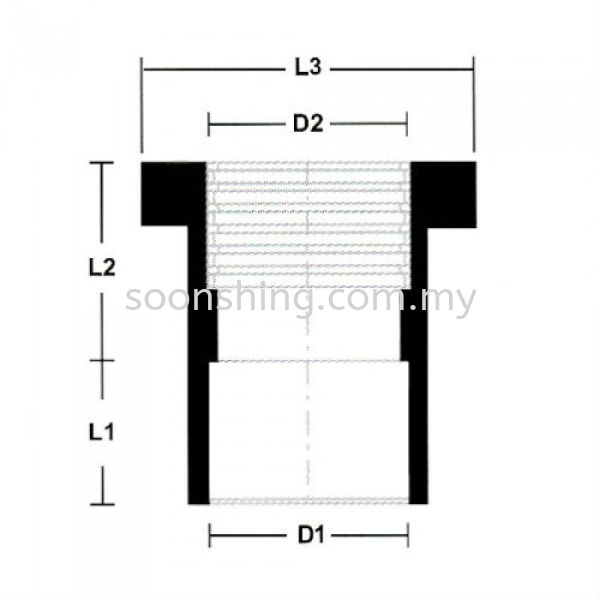 PVC Fittings P/T Socket 3/4" (20MM) PVC Pipes and Fittings Plumbing Johor Bahru (JB), Malaysia Supplier, Wholesaler, Exporter, Supply | Soon Shing Building Materials Sdn Bhd