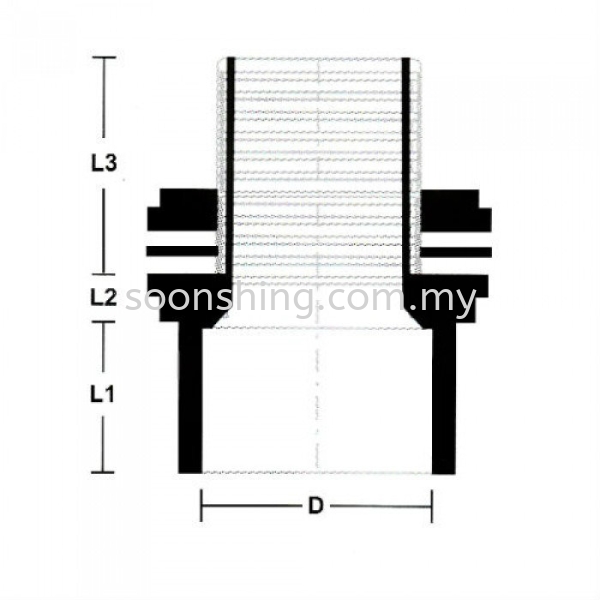 PVC Fittings V-Tank Connector 1" (25MM) PVC Pipes and Fittings Plumbing Johor Bahru (JB), Malaysia Supplier, Wholesaler, Exporter, Supply | Soon Shing Building Materials Sdn Bhd