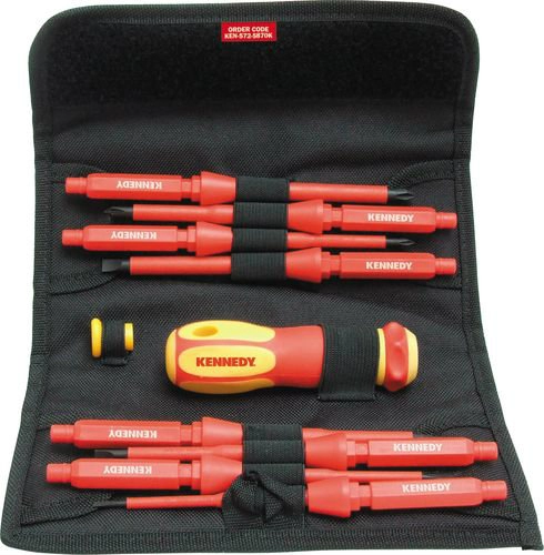 INSULATED INTERCHANGEABLE SCREWDRIVER SET 8-PCE