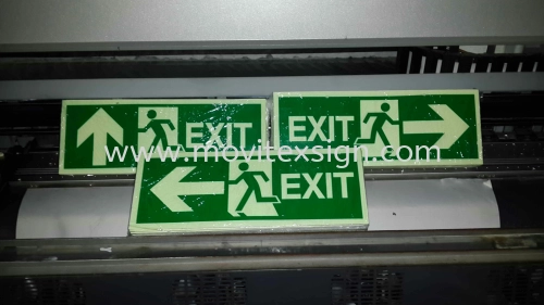 Night Glow sign/shipping n Hypermarkets Exit sign 