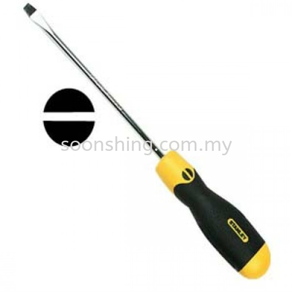 Stanley 65-193-2 Cushion Grip Screwdriver 6.5 x 150mm ֶ    Supplier, Wholesaler, Exporter, Supply | Soon Shing Building Materials Sdn Bhd