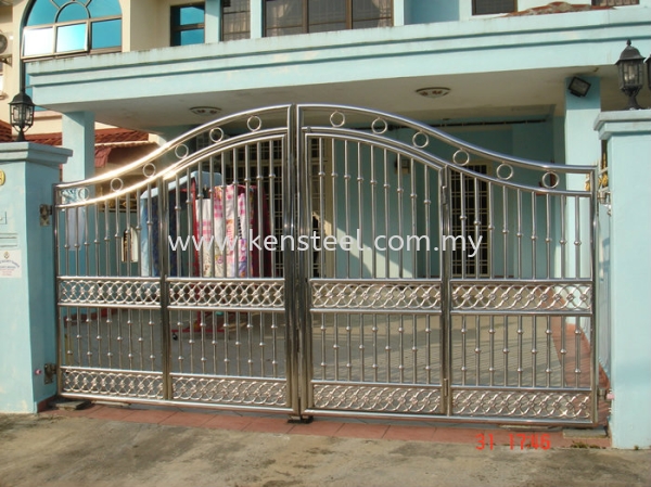 Stainless steel main gate50 Stainless steel main gate Seri Kembangan, Selangor, Kuala Lumpur, KL, Malaysia. Supplier, Suppliers, Supplies, Supply | Kensteel