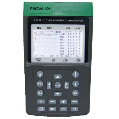 Multi-input Thermometer/Datalogger Prova-800