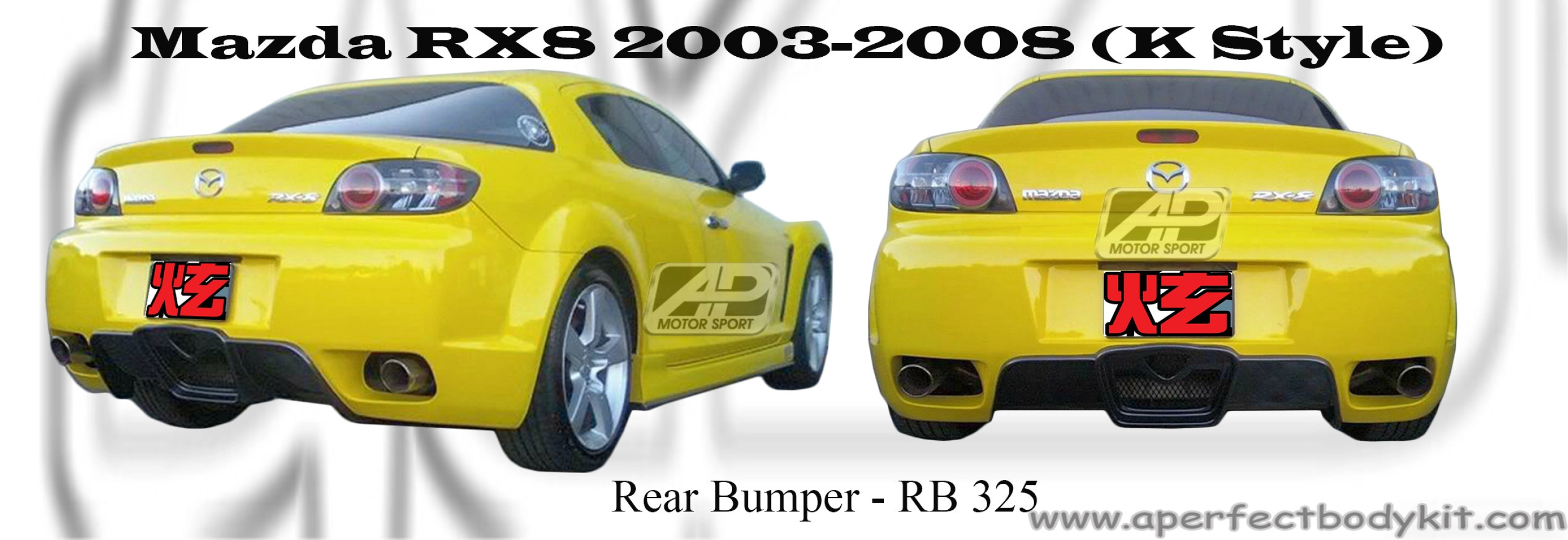 Mazda RX8 2003-2008 K Style Rear Bumper Mazda RX8 Johor Bahru JB ...
