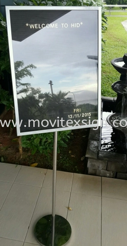 visitos Welcome board / Exchange board /interchangeable signboard (click for more detail)