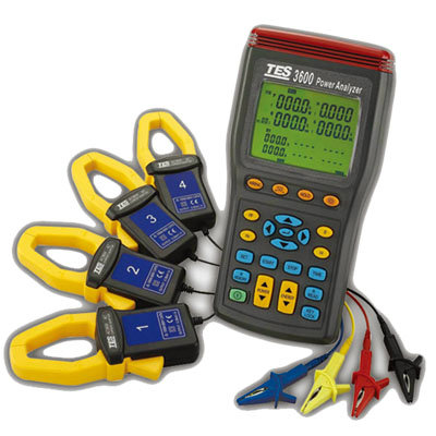 3P4W Power Analyzer TES-3600