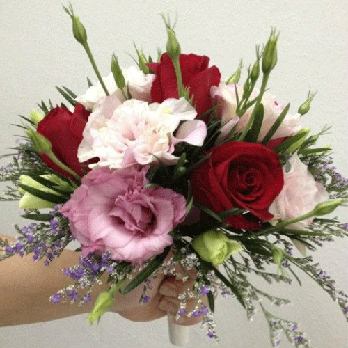 Rose & Eustomas Bridal Bouquets (BB-100) Bridal Bridal Bouquet Kuala Lumpur (KL), Selangor, Malaysia Supplier, Suppliers, Supply, Supplies | Shirley Florist