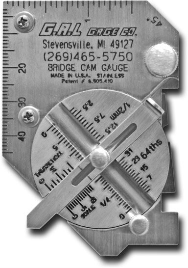G.A.L gage - Pocket Bridge Cam Gauge Cat # 4a