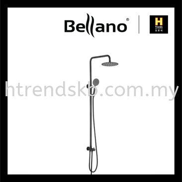 Bellano Two Way Shower Post (Round-Black) BLN-5131R-BK