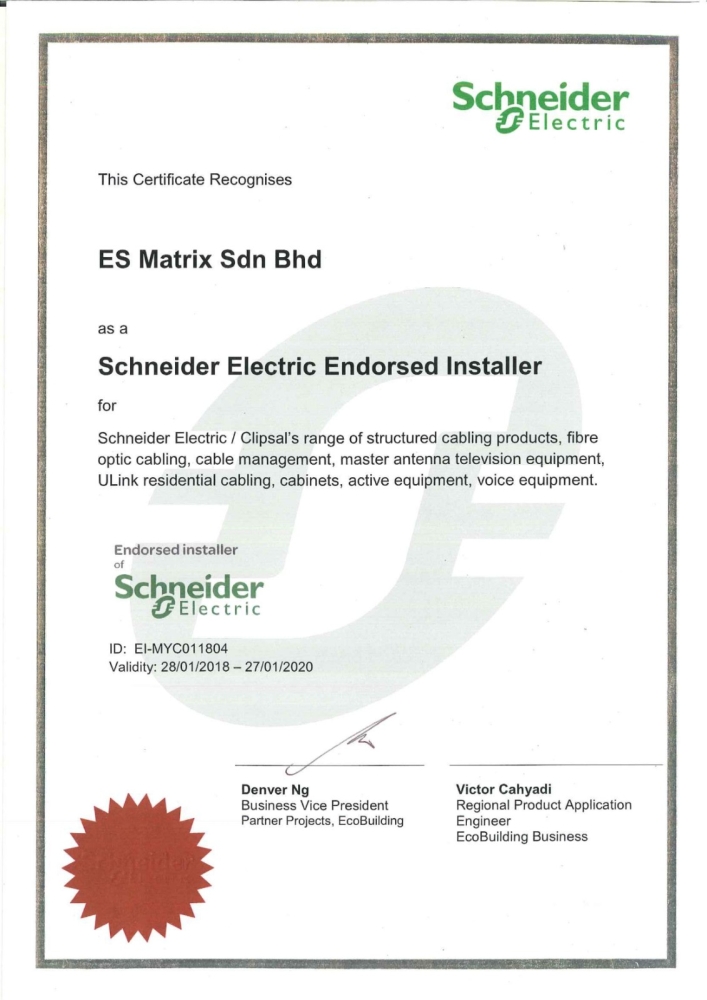 Schneider Electric Endorsed Installer