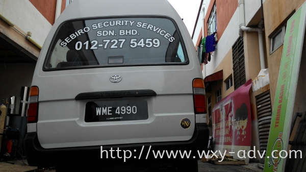 Sebiro Security  Van Sticker Lorry Van Sticker Johor Bahru (JB), Malaysia Advertising, Printing, Signboard,  Design | Xuan Yao Advertising Sdn Bhd
