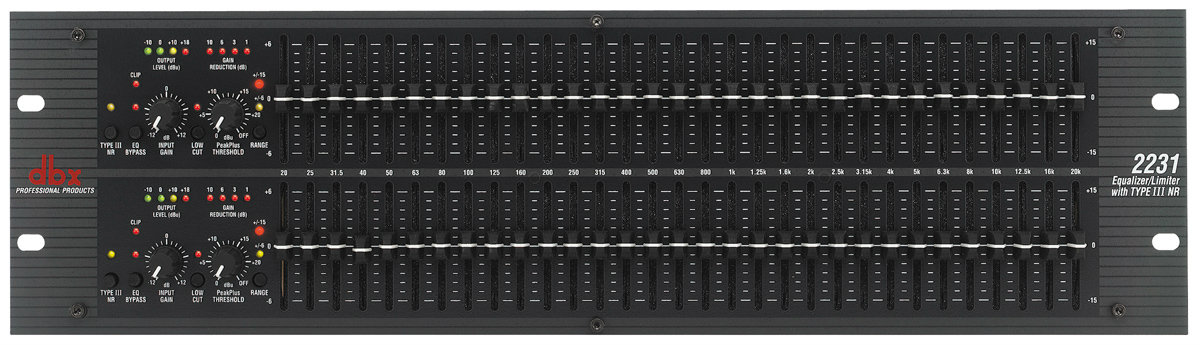 DBX 2231 Graphic Equalizer/Limiter with Type III DBX Audio
