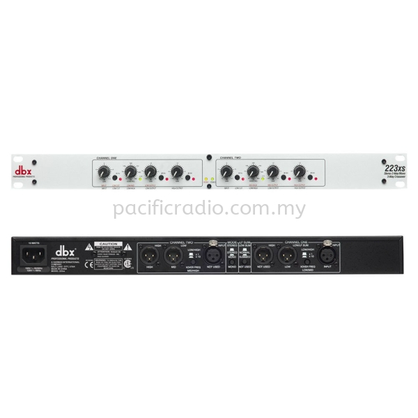 DBX 223xs Stereo 2-Way/Mono 3-Way Crossover with XLR Connectors DBX Audio  Equipments Malaysia,