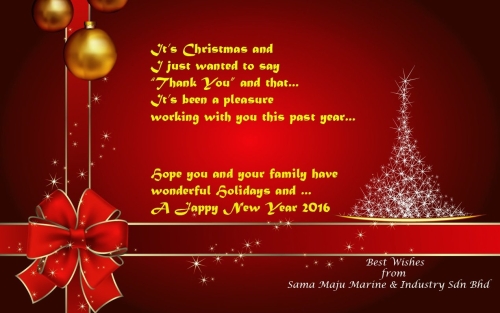 Merry Christmas & Happy New Year 2016