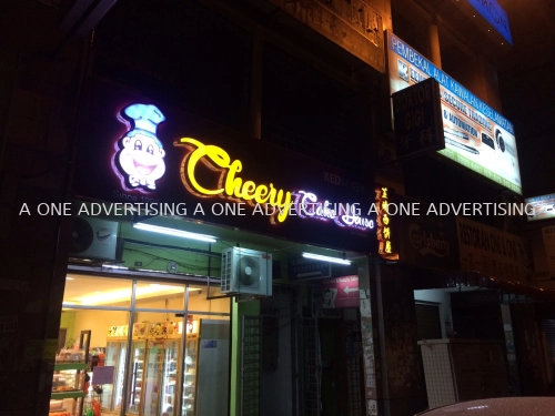 *Cheery Cake House* LED Conceal Box Up Lettering 