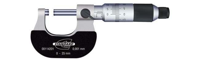 Standard gage - External micrometers - Parallax-free micrometers, external