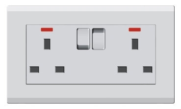 2 Gang 13A Switched Socket Switches and Sockets E3 Classic Series Johor Bahru (JB), Malaysia, Selangor, Kuala Lumpur (KL) Supplier, Suppliers, Supply, Supplies | Art Dna (M) Sdn Bhd