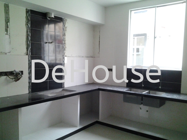  Concrete Kitchen Penang, Pulau Pinang, Butterworth, Malaysia Renovation Contractor, Service Industry, Expert  | DEHOUSE RENOVATION AND DECORATION