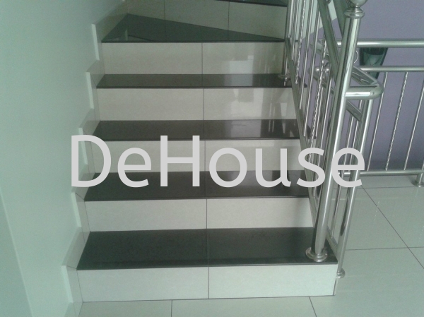  Stair Tile Tiles Works Penang, Pulau Pinang, Butterworth, Malaysia Renovation Contractor, Service Industry, Expert  | DEHOUSE RENOVATION AND DECORATION