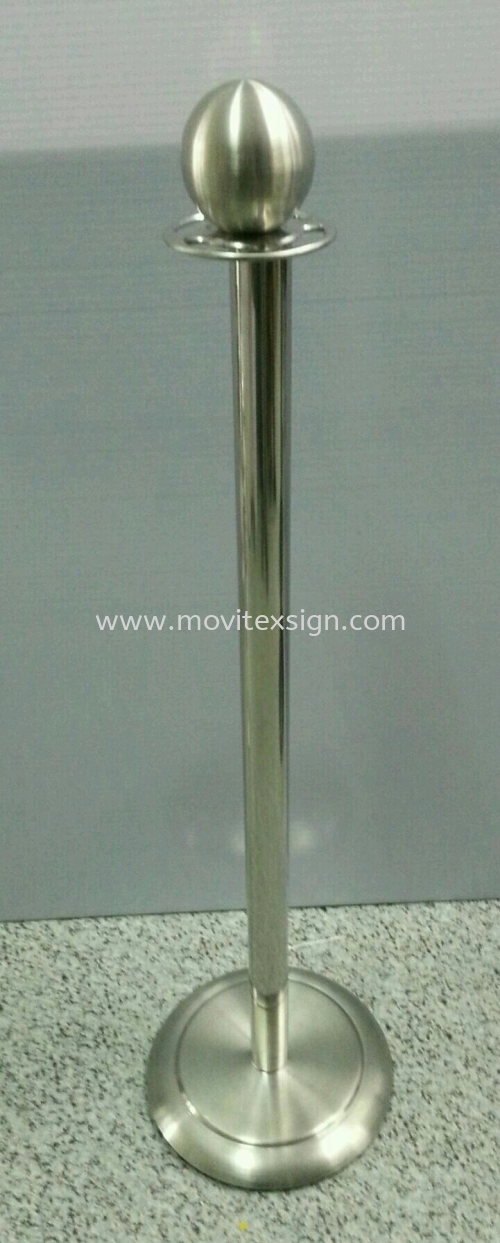 Stainless Steel Queue Pole (36 x 10) (click for more detail)