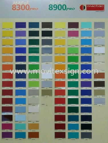 stickers colour chart 8300 n 8900 series 